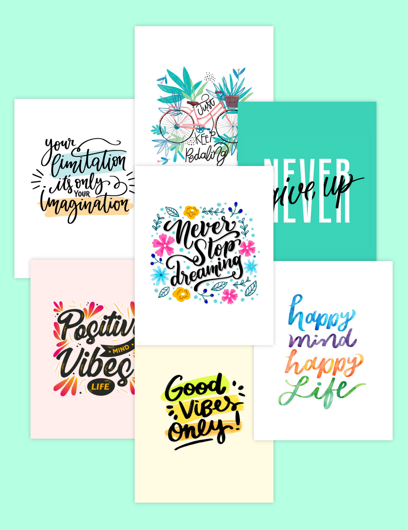 10 Motivational Quote Wall Art