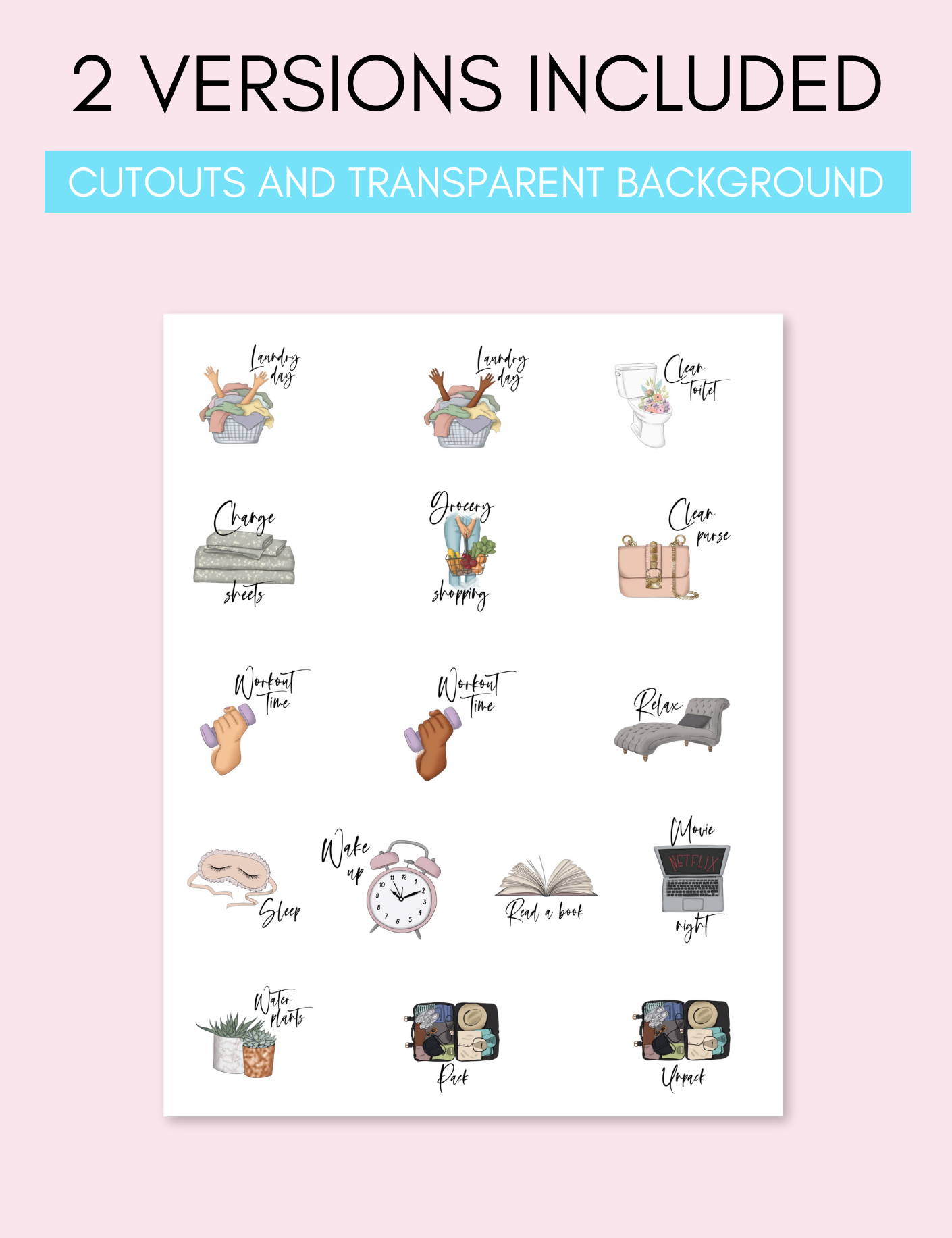 Digital Everyday Reminder Stickers