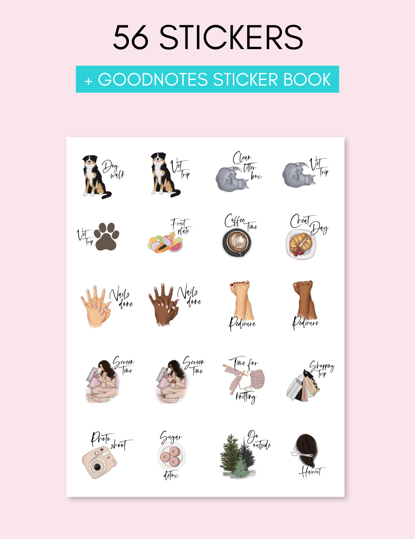 Digital Everyday Reminder Stickers