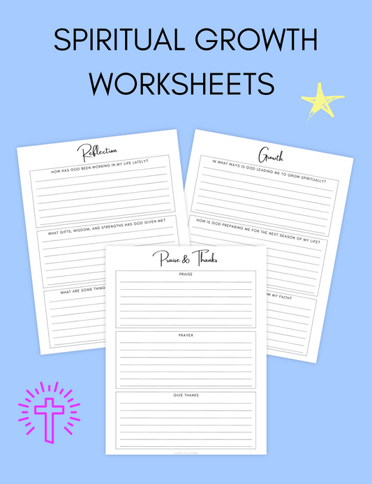 Spiritual Growth Worksheets