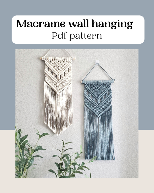 Beginner macrame wall hanging pdf pattern
